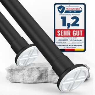 Pikendatav kardinapuu, ilma puurimata, mattmust (70-120cm, läbimõõt 25mm)