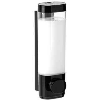 Seinale kinnitatav seebidosaator, mattmust (300ml)